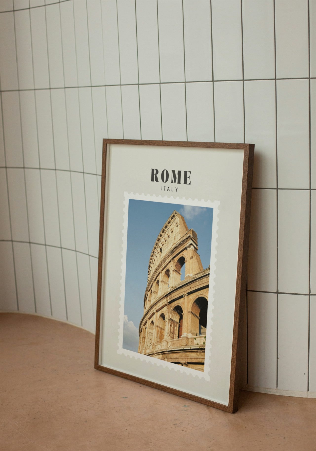 Rome Italy Print | Travel Photography Postcard Style Poster